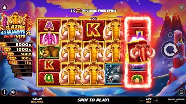 automat Blazing Mammoth XL slot